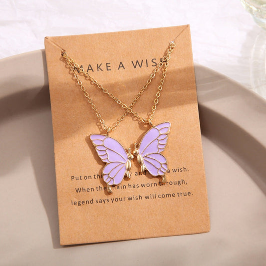 Alloy Butterfly Necklace