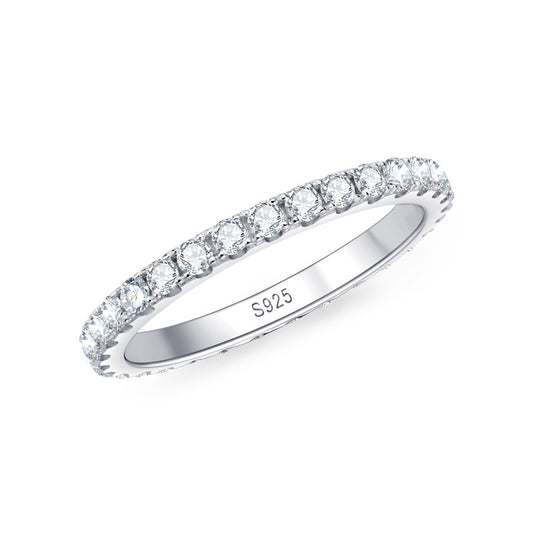 Women's Fashion Sterling Silver All-Match Ring