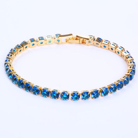 Cubic Zirconia Tennis Bracelets Iced Out Chain Crystal Bracelet Women Men Gold Bracelet Jewelry