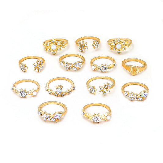 Love gold ring set