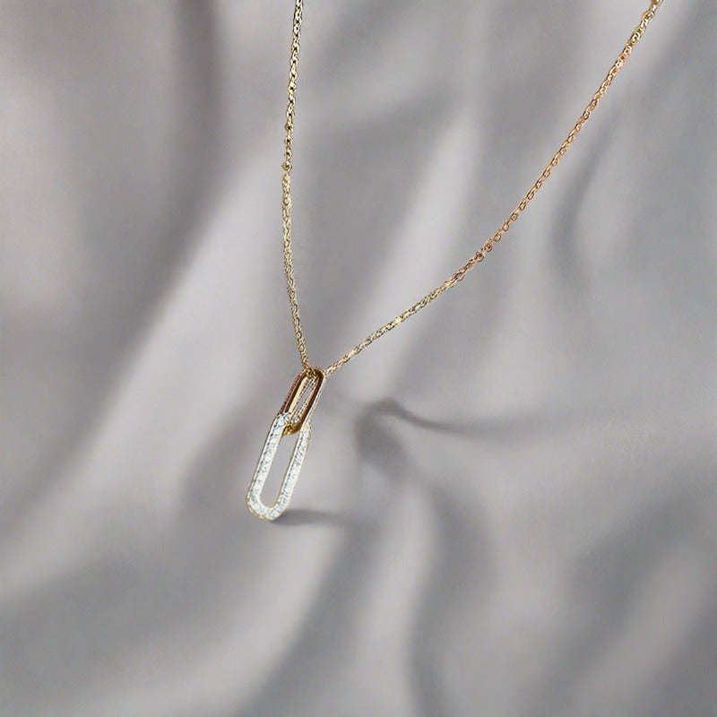Embrace Minimalist Elegance with the Geometric Clip Necklace